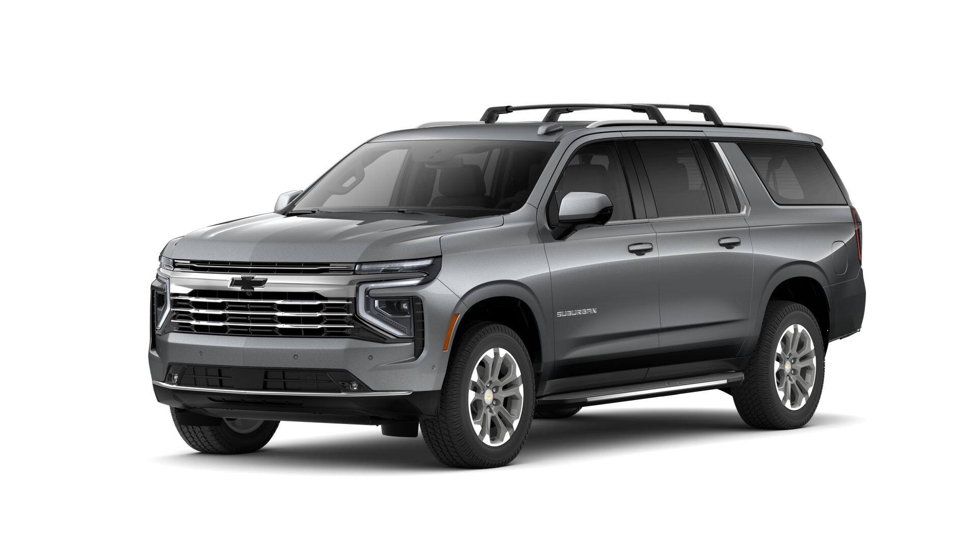 2026 Chevrolet Suburban LT in Sterling Gray Metallic — front three-quarter view