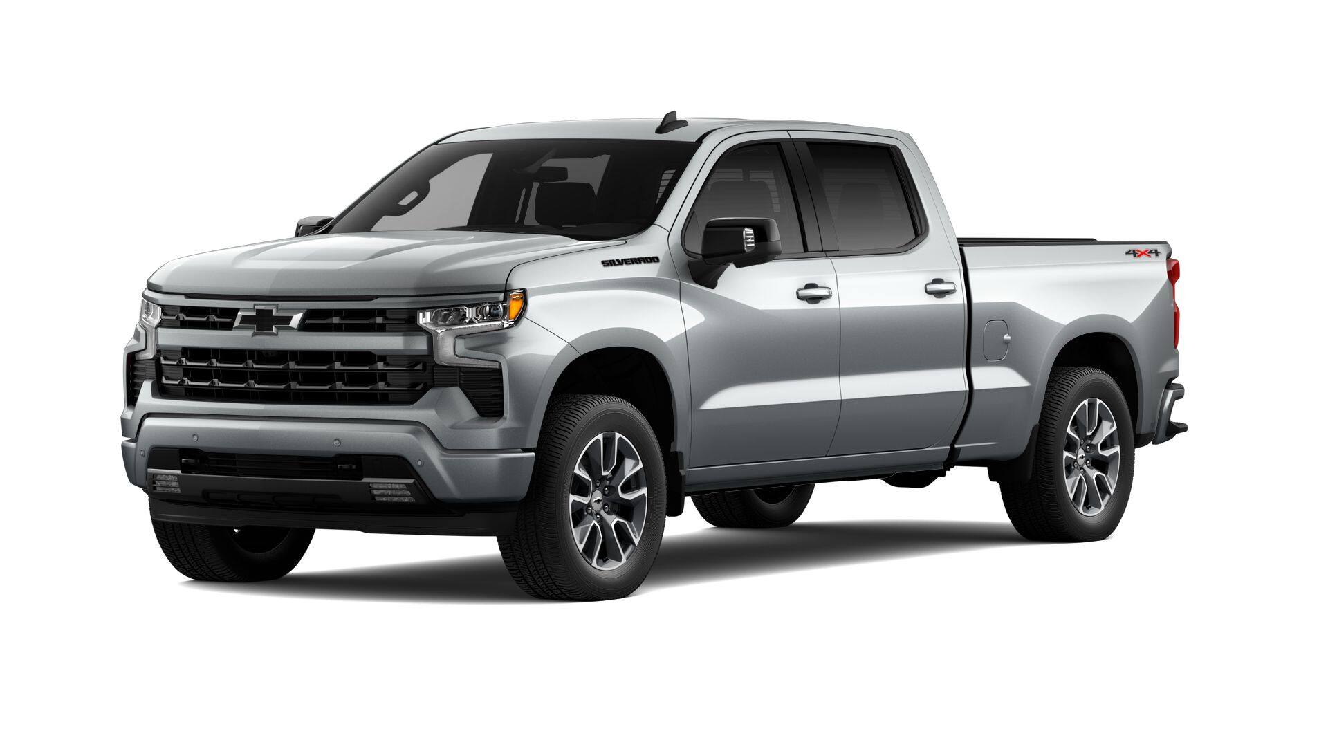 2026 Chevrolet Silverado 1500 RST in Sterling Gray Metallic — front three-quarter view