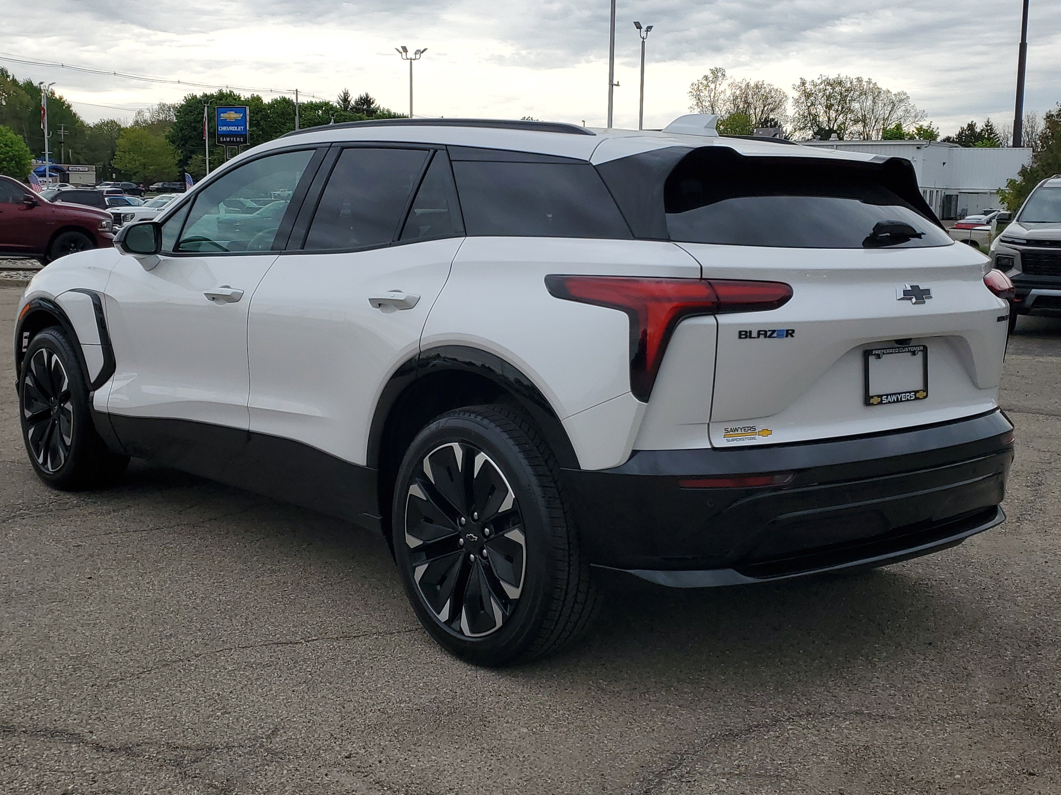 2025 Chevrolet Blazer EV — rear three-quarter view