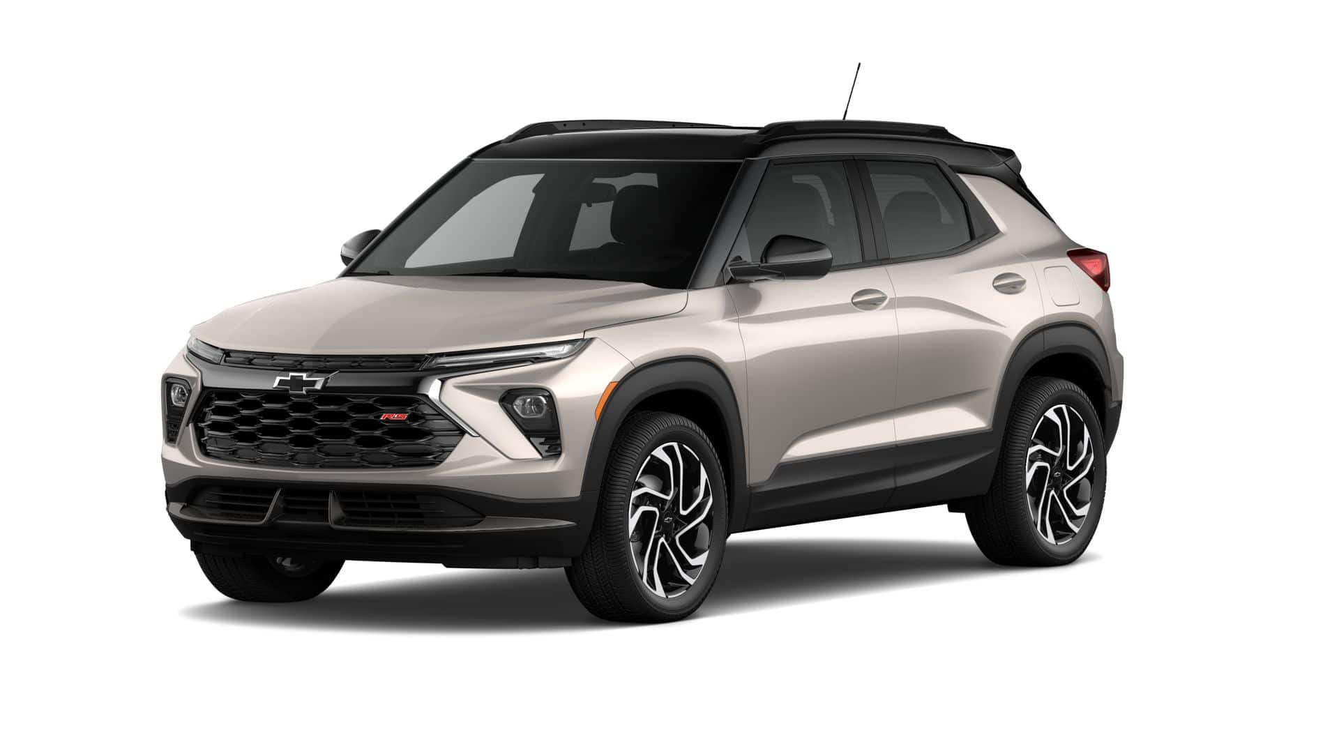 2026 Chevrolet Trailblazer RS in White Sands — front three-quarter view